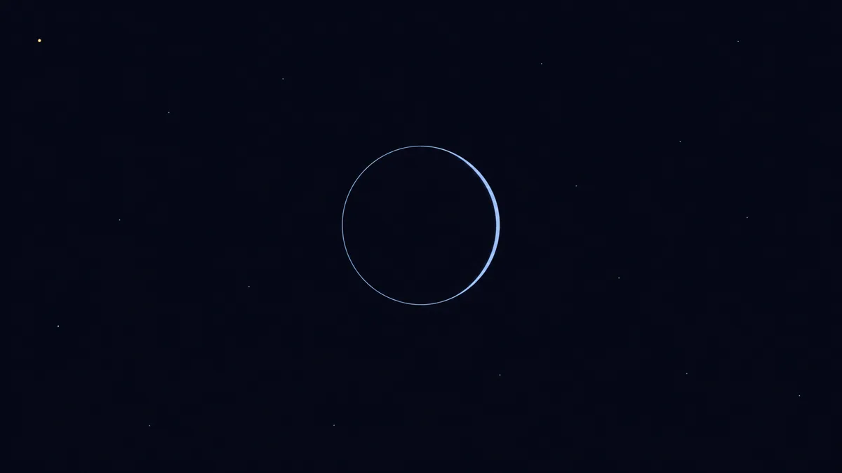 暗い星間空間を単独で漂う、恒星を持たない浮遊惑星のイメージ